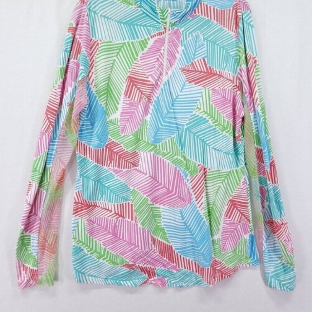 Golf Shirt Large Mesh Panel Long Sleeve